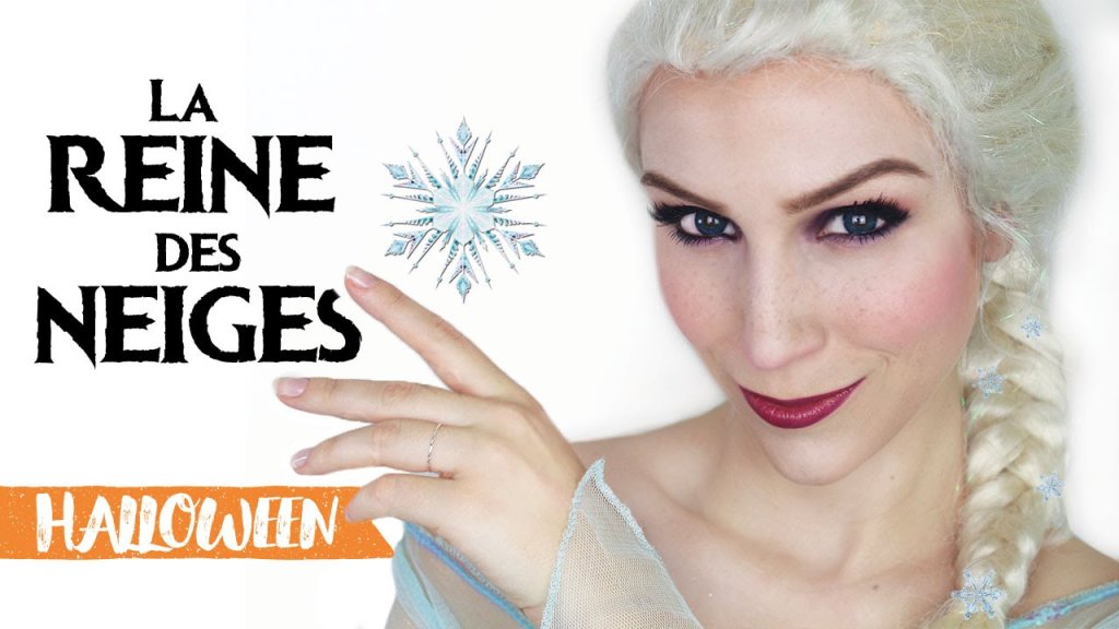 maquillage dhalloween elsa la reine des neiges